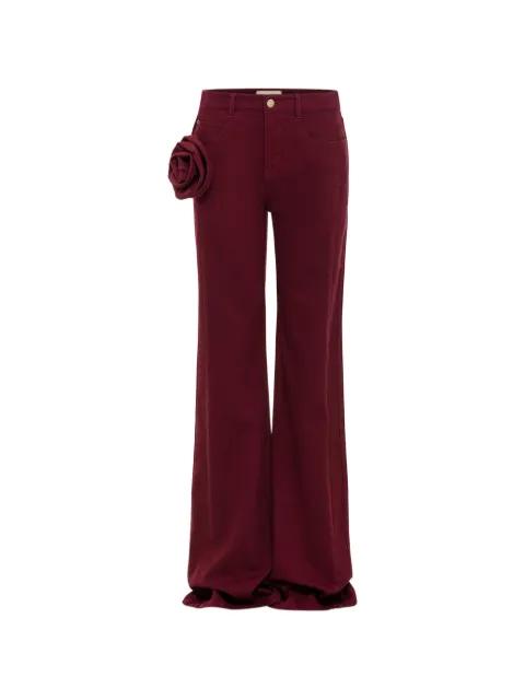 Stu rose-apliqqué jeans by HELLESSY