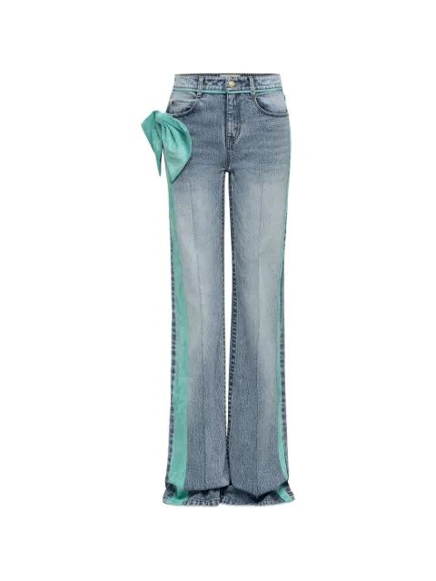 bow-embellishment jeans by HELLESSY
