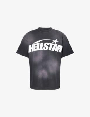 Crystal-Embellished Logo Cotton T-shirt by HELLSTAR