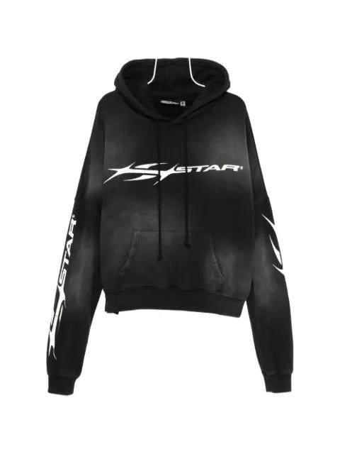 Hstar graphic print hoodie by HELLSTAR