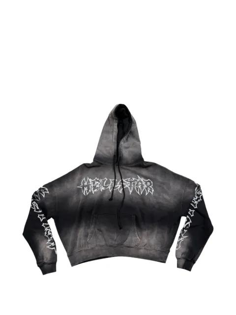 Stars Shine graffiti-lettering hoodie by HELLSTAR