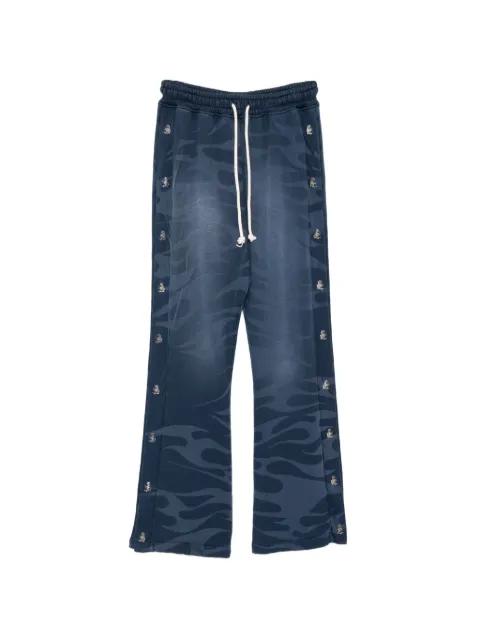 Tribal Mirror Face track pants by HELLSTAR
