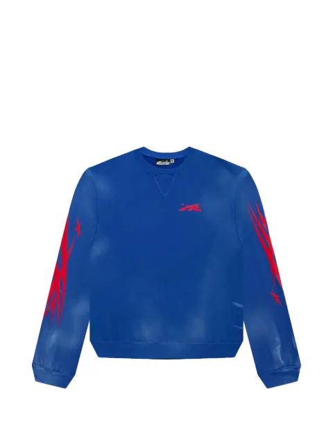 logo crewneck sweatshirt by HELLSTAR