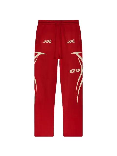 logo-print track pants by HELLSTAR