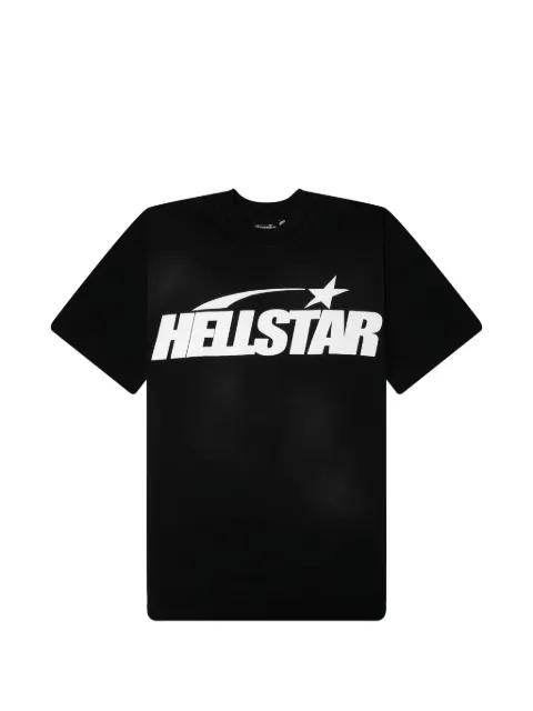 rhinestone-embellished logo T-shirt by HELLSTAR