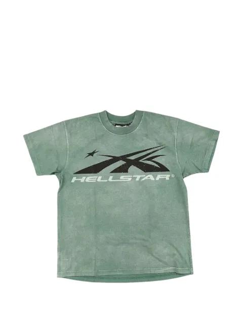rhinestone-embellished logo T-shirt by HELLSTAR