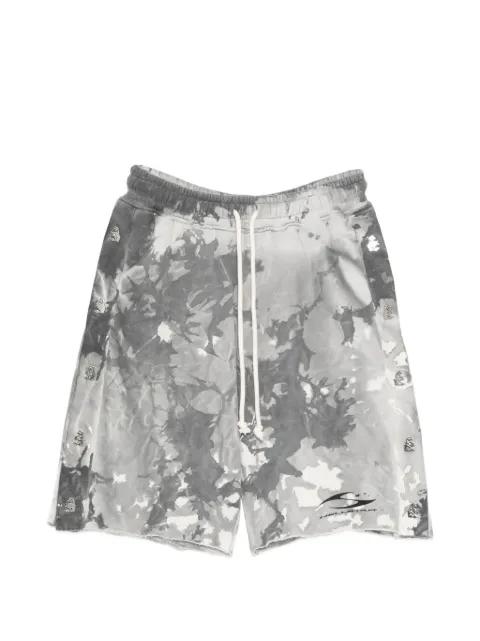 tie-dye embellishment shorts by HELLSTAR