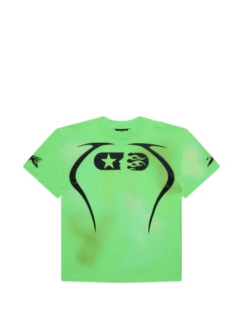 warm up printed T-shirt by HELLSTAR