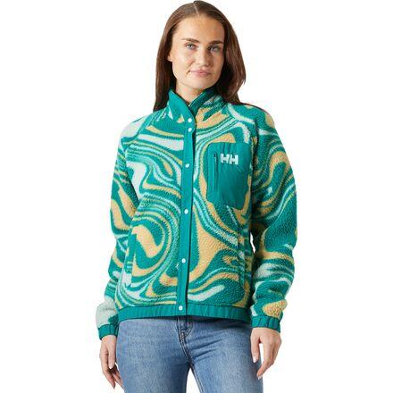 Imperial Printed Pile Snap Jacket by HELLY HANSEN