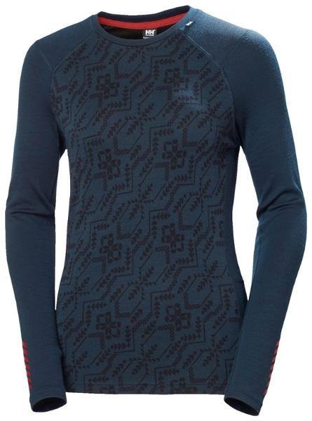 Lifa Merino Midweight Graphic Base Layer Top by HELLY HANSEN