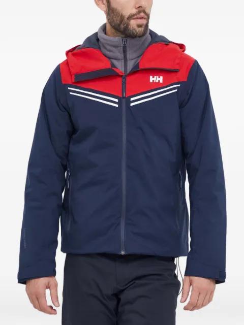 hoodied striped ski jacket by HELLY HANSEN