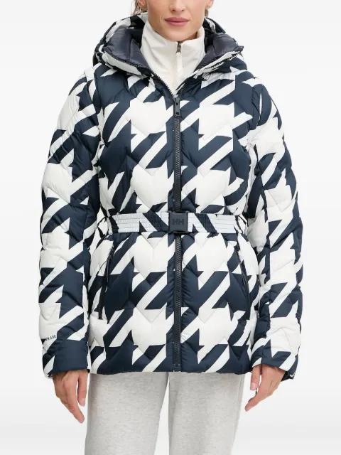 houndstooth-pattern down jacket by HELLY HANSEN