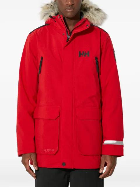 trimmed-hood parka by HELLY HANSEN
