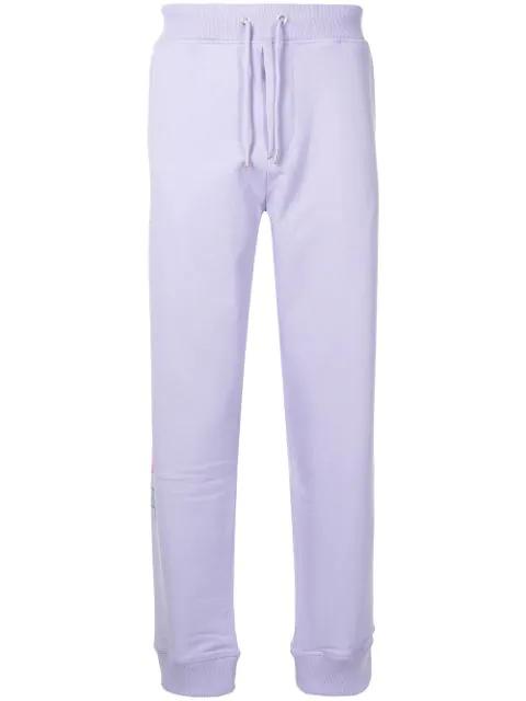 3D logo cotton track pants by HELMUT LANG