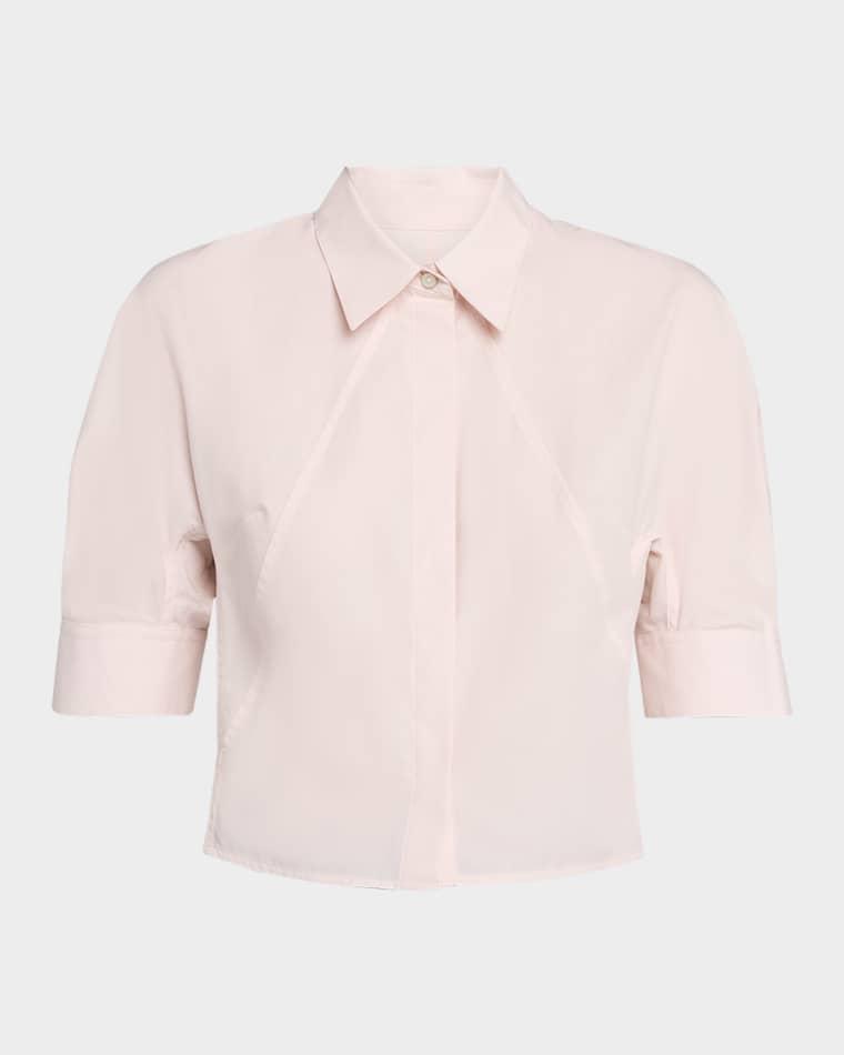 Articulated Short-Sleeve Shirt by HELMUT LANG