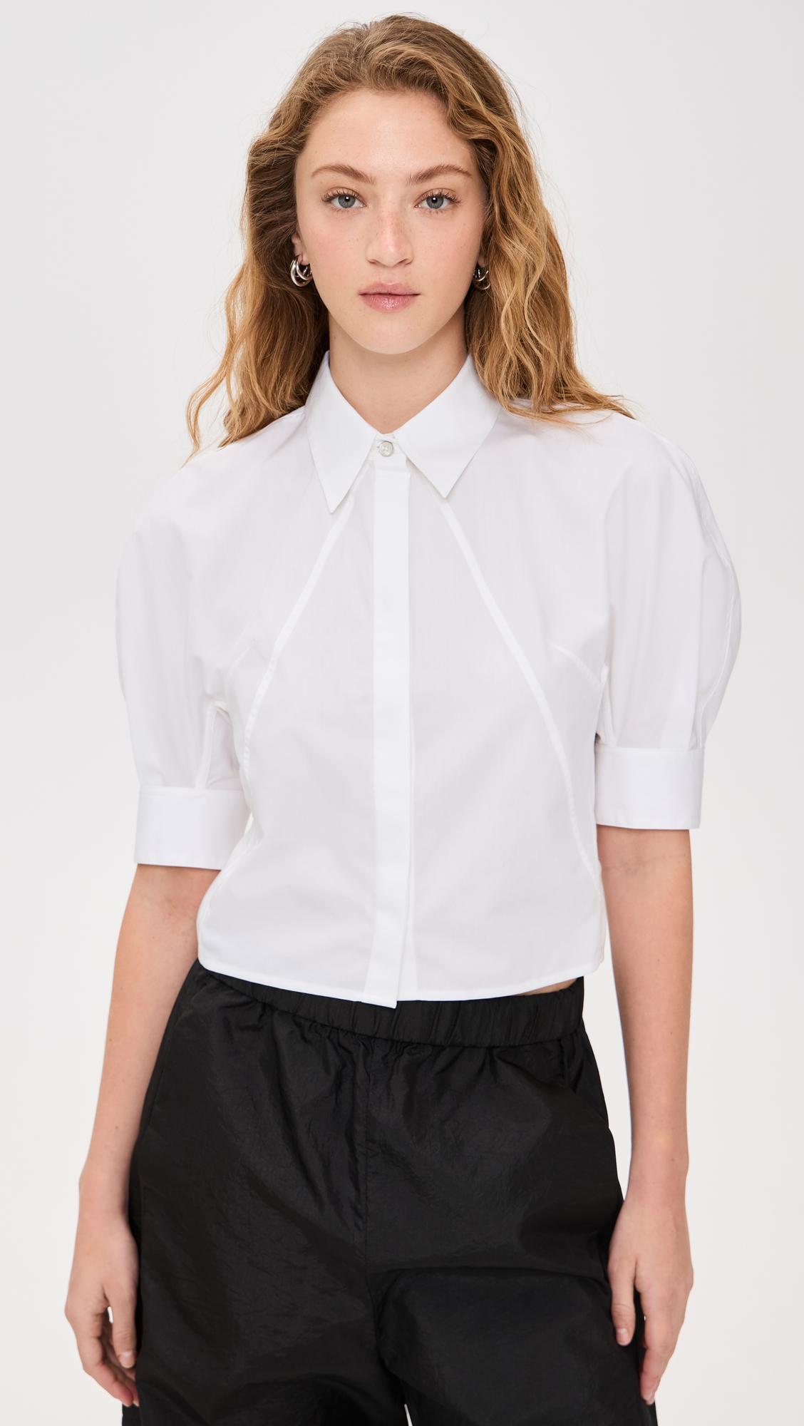 Articulated Short Sleeve Shirt by HELMUT LANG