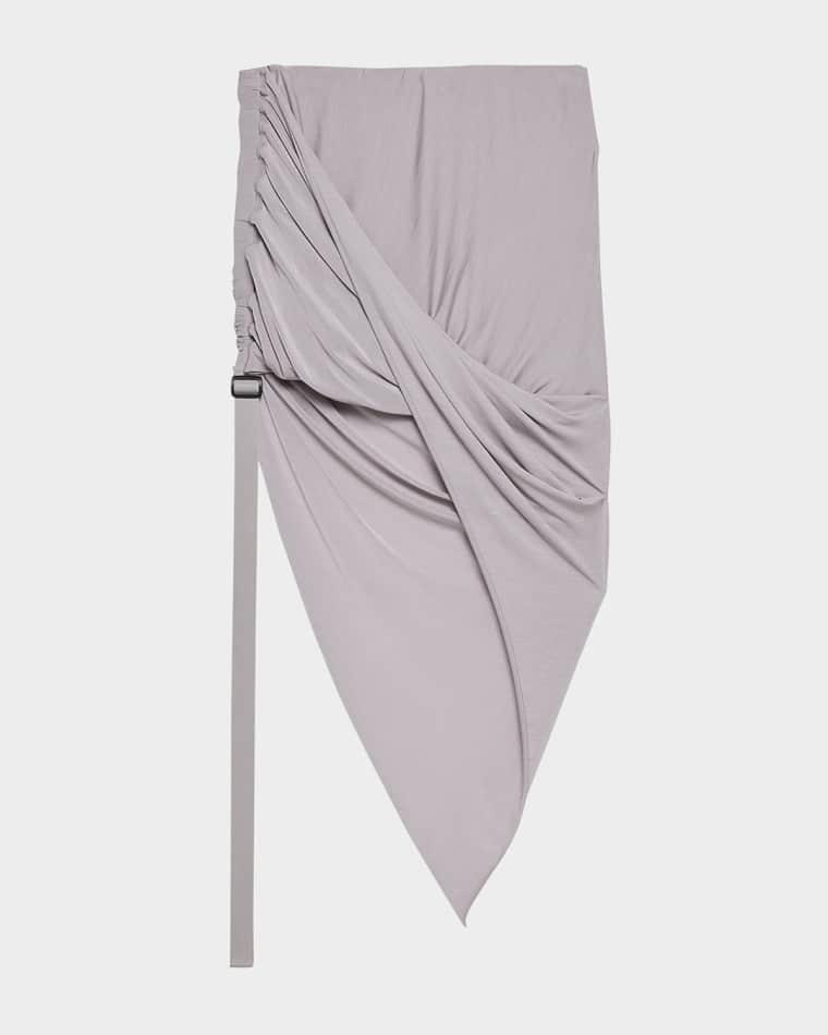 Asymmetric Wind Skirt by HELMUT LANG