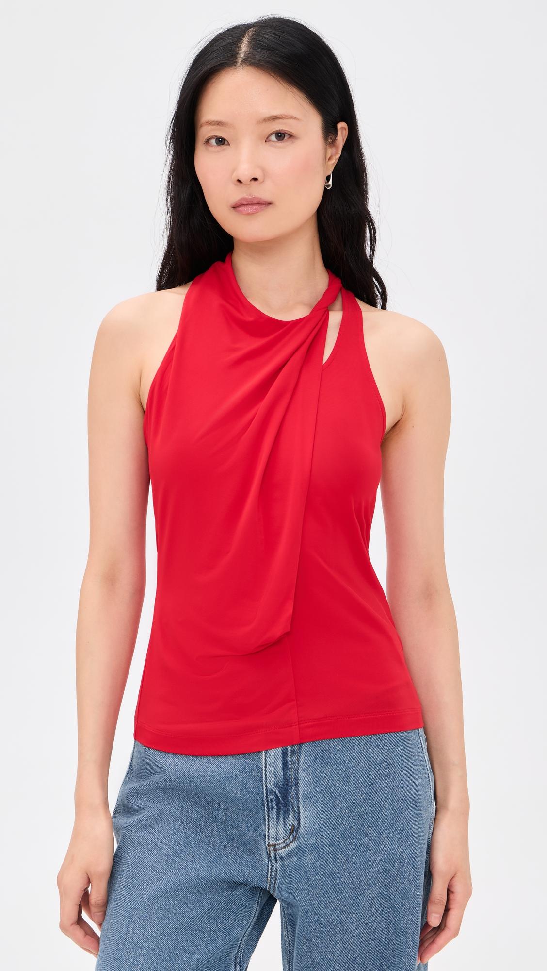 Asymmetrical Twist Top by HELMUT LANG
