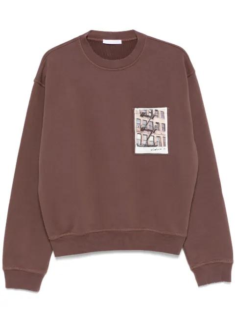 Brooklyn-postcard sweatshirt by HELMUT LANG