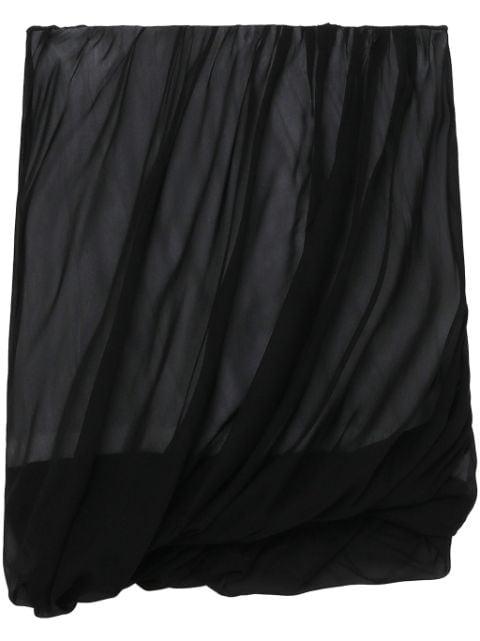 Bubble gathered miniskirt by HELMUT LANG