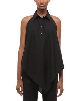 Collared Scarf Top by HELMUT LANG