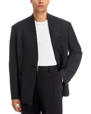 Collarless Relaxed Fit Blazer by HELMUT LANG
