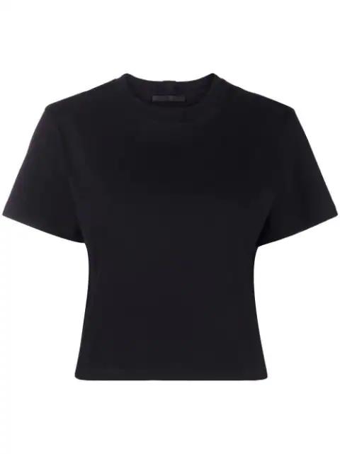 Core logo-print cropped T-shirt by HELMUT LANG