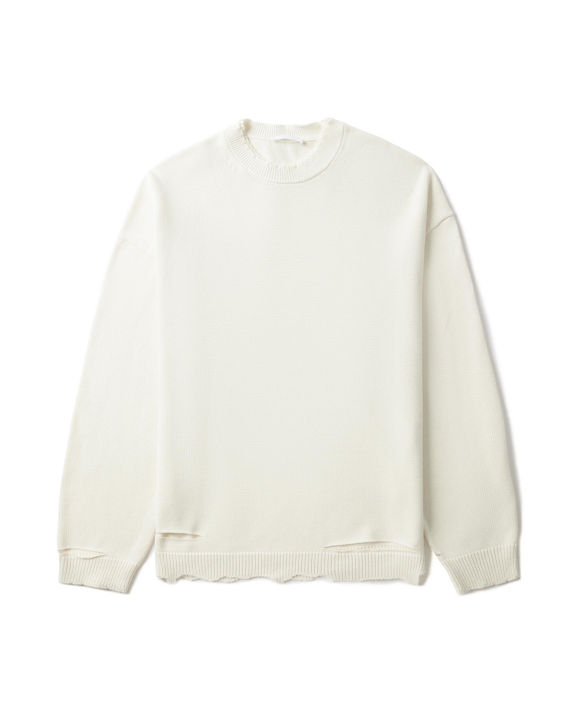 Distressed ribbed sweater by HELMUT LANG