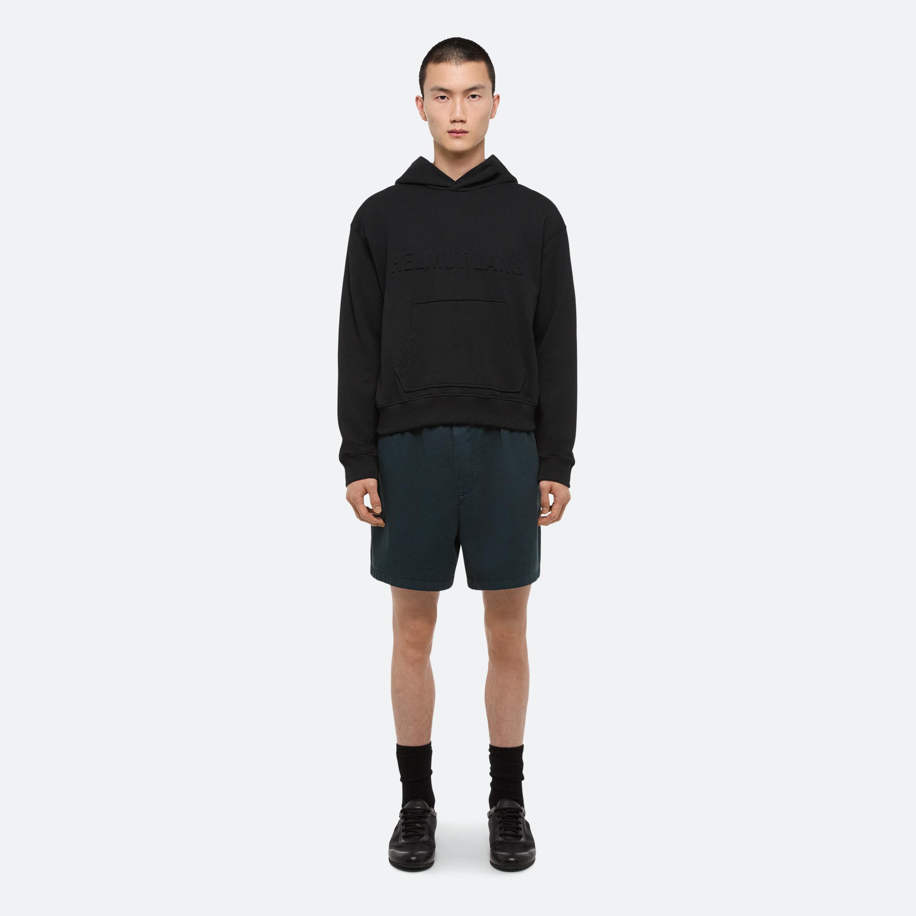 Embossed Logo Hoodie by HELMUT LANG