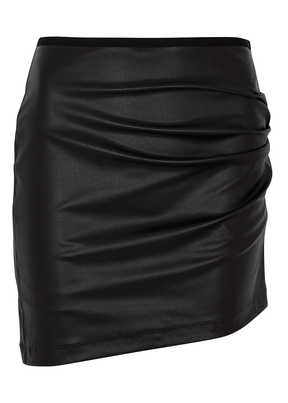 Faux leather mini skirt by HELMUT LANG