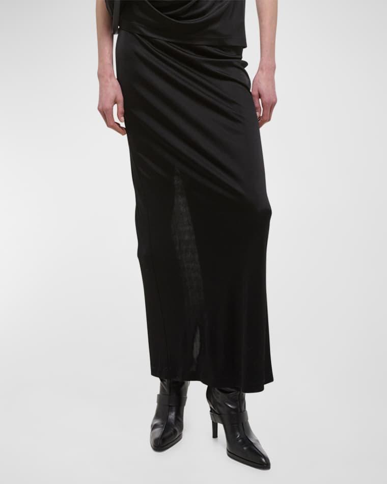 Fluid Jersey Maxi Skirt by HELMUT LANG