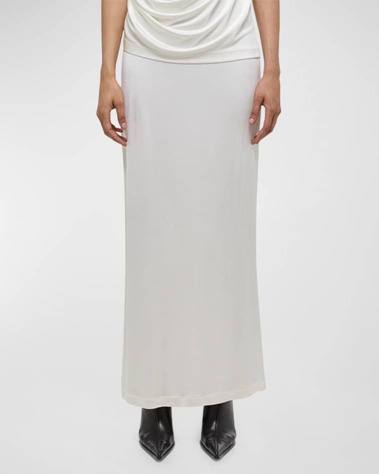 Fluid Jersey Maxi Skirt by HELMUT LANG
