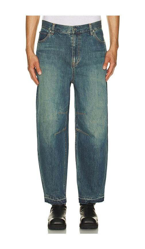 Helmut Lang Cocoon Jean in Blue by HELMUT LANG