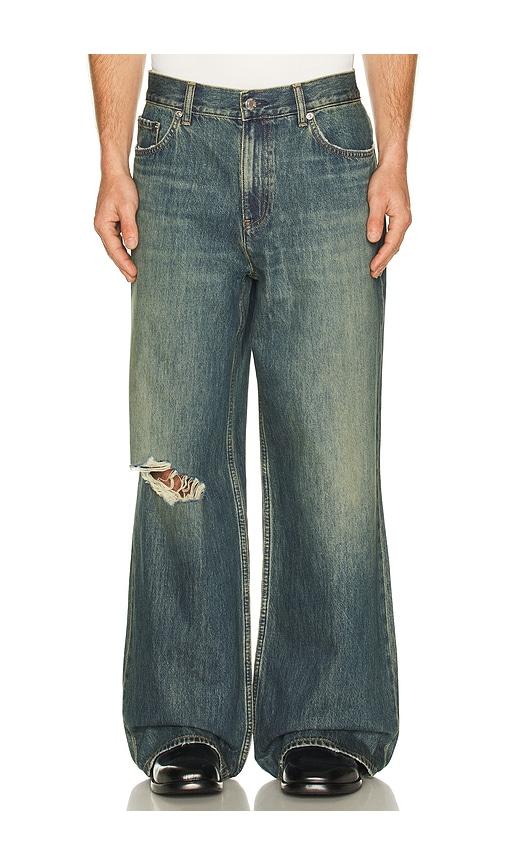 Helmut Lang Destroyed Denim in Blue by HELMUT LANG