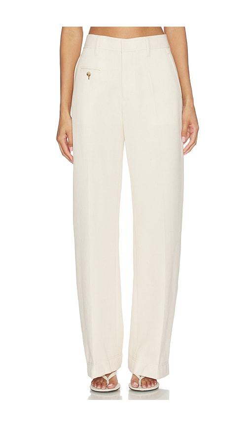Helmut Lang Sailor Trouser in Cream by HELMUT LANG