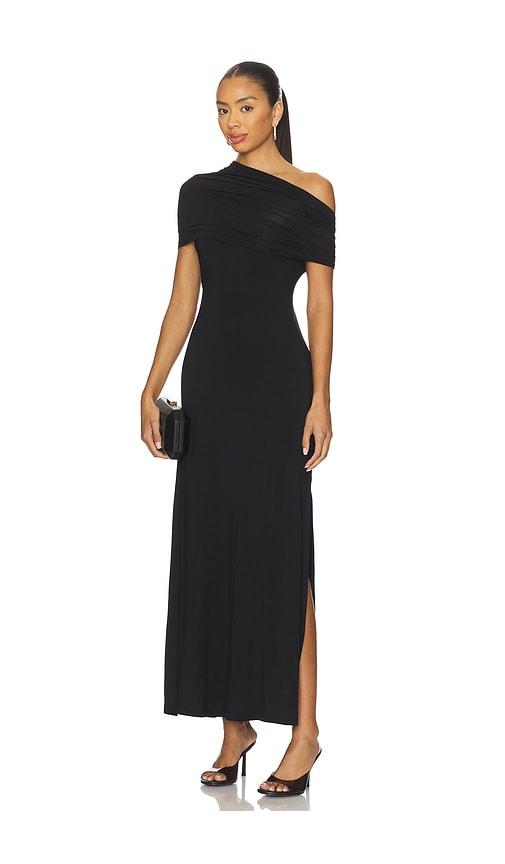 Helmut Lang Sash Maxi Dress in Black by HELMUT LANG