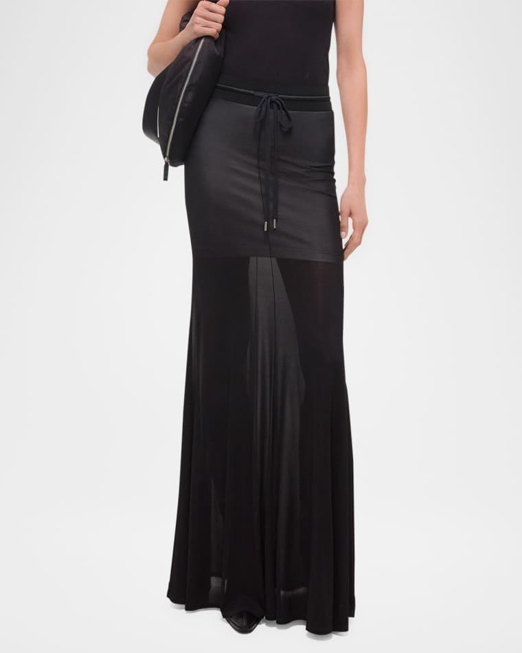 Hosiery Maxi Skirt by HELMUT LANG