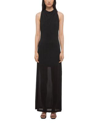 Low Back Cowl Neck Dress by HELMUT LANG