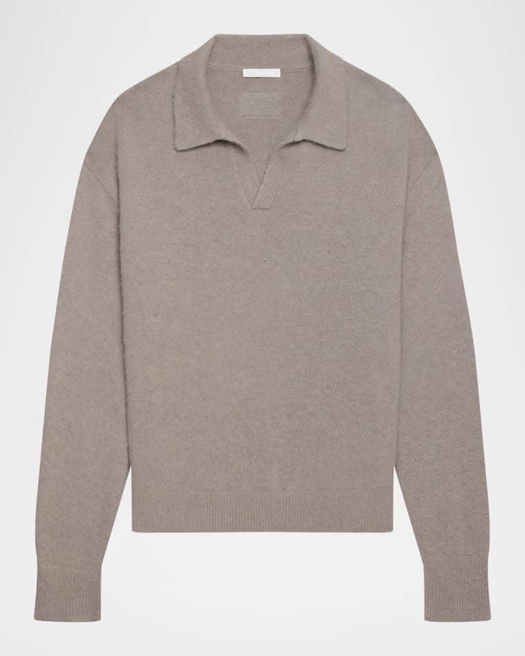 Men's Brushed Polo Sweater by HELMUT LANG