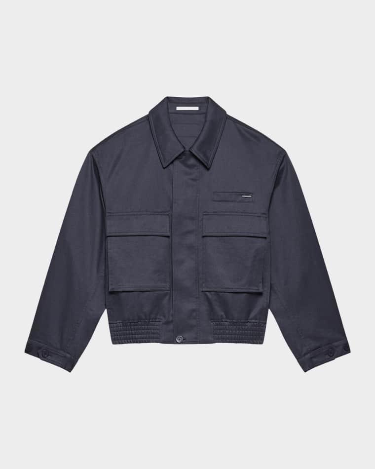 Men's Cotton Flap-Pocket Bomber Jacket by HELMUT LANG
