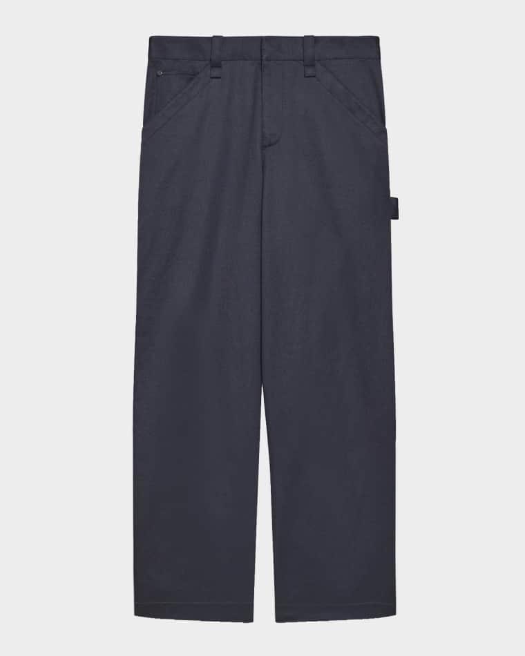 Men's Flat-Front Cotton Five-Pocket Chino Pants by HELMUT LANG