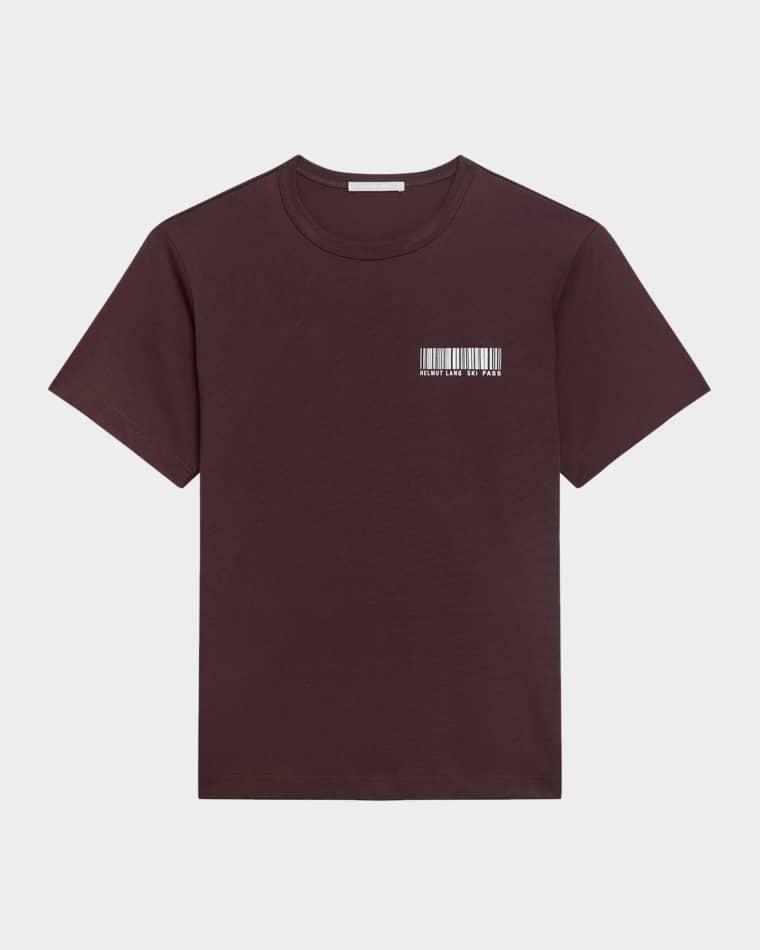 Men's Ski Schedule Cotton T-Shirt by HELMUT LANG