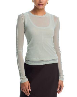 Mesh Layered Tee by HELMUT LANG