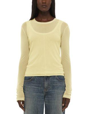 Mesh Layered Tee by HELMUT LANG