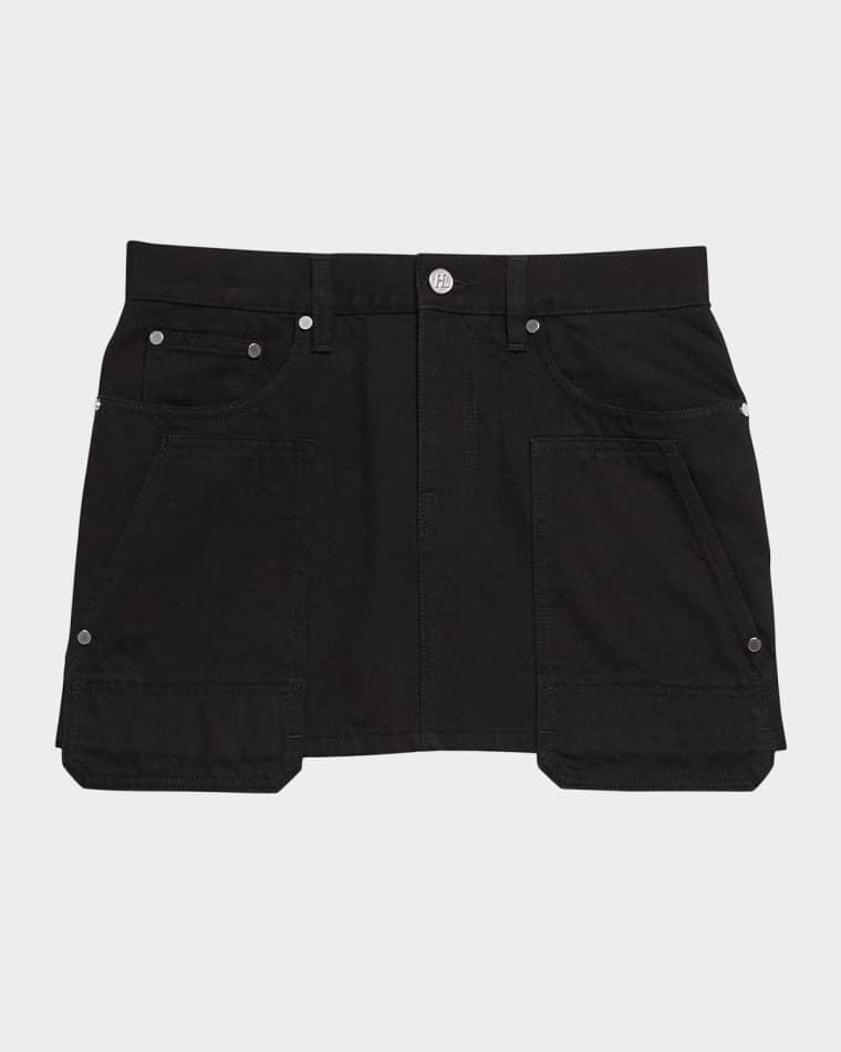 Mini Denim Carpenter Skirt by HELMUT LANG