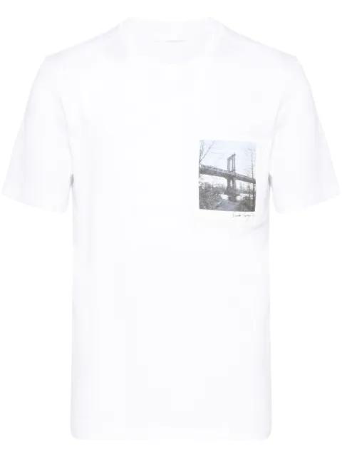 New York Bridge Postcard T-shirt by HELMUT LANG