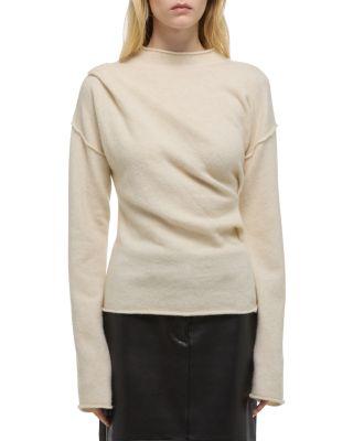 Plush Slouchy Crewneck Sweater by HELMUT LANG