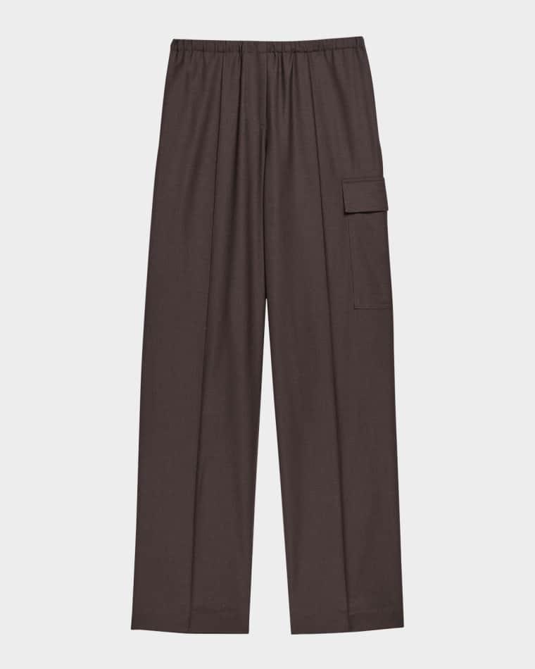 Relaxed Pull-On Cargo Trousers by HELMUT LANG
