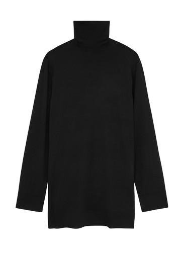 Roll-neck wool-blend jumper dress by HELMUT LANG