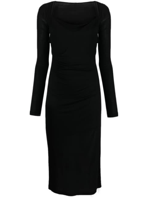 Scala open-back midi-dress by HELMUT LANG